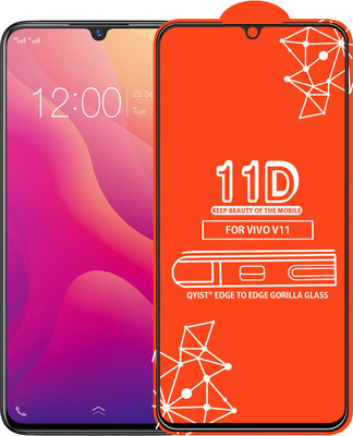 Qyist Edge To Edge Tempered Glass for Vivo V11(Pack of 1)