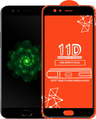 Qyist Edge To Edge Tempered Glass for Oppo F3 Plus(Pack of 1)