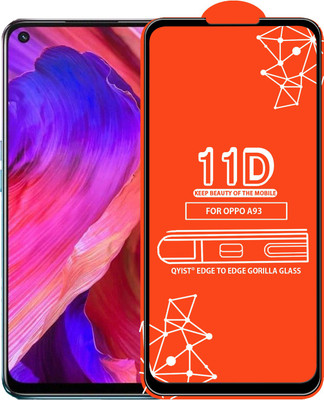 Qyist Edge To Edge Tempered Glass for Oppo A93(Pack of 1)