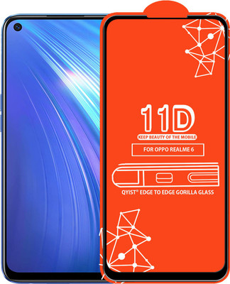 Qyist Edge To Edge Tempered Glass for Realme 6(Pack of 1)