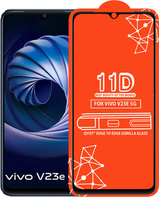 Qyist Edge To Edge Tempered Glass for Vivo V23 5G(Pack of 1)
