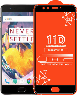 Qyist Edge To Edge Tempered Glass for OnePlus 3T(Pack of 1)
