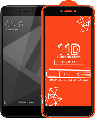 Qyist Edge To Edge Tempered Glass for Mi Redmi 4X(Pack of 1)