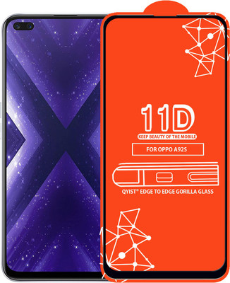 Qyist Edge To Edge Tempered Glass for Oppo A92S(Pack of 1)