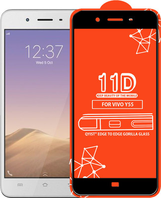 Qyist Edge To Edge Tempered Glass for VIVO Y55(Pack of 1)