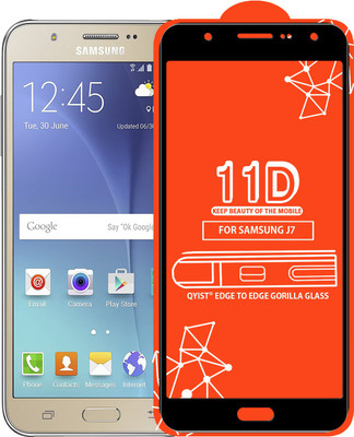 Qyist Edge To Edge Tempered Glass for Samsung Galaxy J7(Pack of 1)