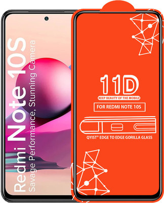 Qyist Edge To Edge Tempered Glass for Redmi Note 10S(Pack of 1)