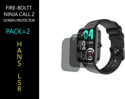 HANS LSR Screen Guard for FIRE-BOLTT NINJA CALL 2(Pack of 2)