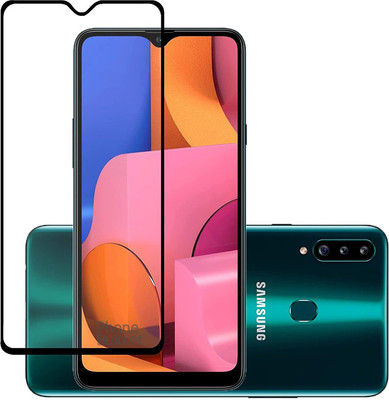 NIMMIKA ENTERPRISES Edge To Edge Tempered Glass for Samsung Galaxy A20s D+ Tempered Glass(Pack of 1)