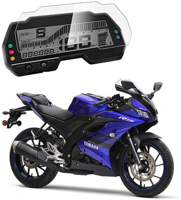 KACA Edge To Edge Screen Guard for Speedometer of Yamaha R15 V3 (Company Fitted Ultra Clear Screen Guard Glass Compatible with Bike/Scooty)[1](Pack of 1)