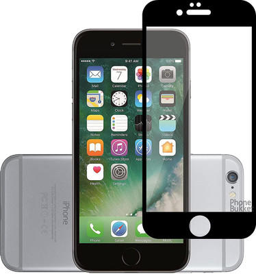 ANCHI Edge To Edge Tempered Glass for Easy Install Full Screen Coverage Tempered Glass Screen Guard Protector 11D for IPHONE 6G BLACK(Pack of 1)