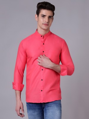 Paul Henry Men Solid Casual Pink Shirt