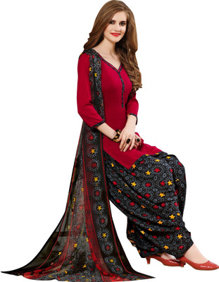 Stree Crepe Printed Salwar Suit Material