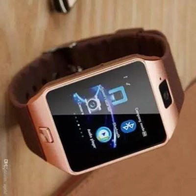 NKL Smart Android Watch 01 DZ Phone Camera Sim and Memory Card Supported Touchscreen Smartwatch(Brown Strap, FREE)