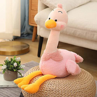 Tickles Cute Ostrich Soft Stuffed Plush Toy for Kids Birthday Gifts Decoration  - 35 cm(Pink)