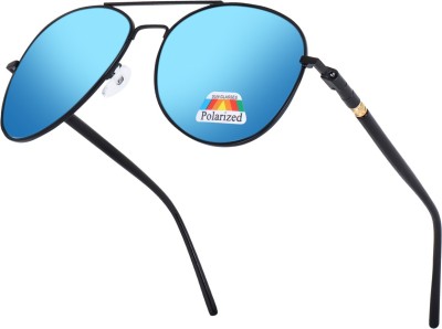 eyevy Aviator, Sports, Wrap-around Sunglasses(For Men & Women, Blue)