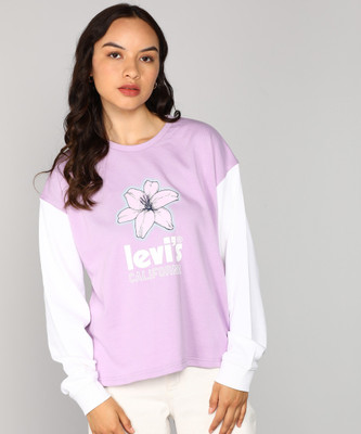 LEVI'S Full Sleeve Printed Women Sweatshirt