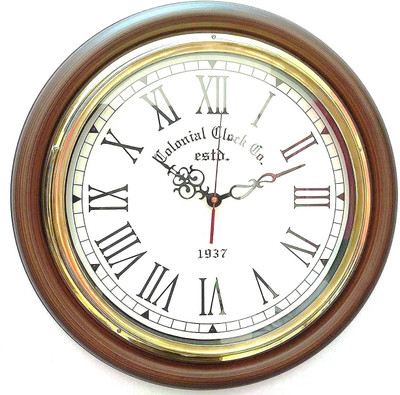 Antique Nautical Analog Brown Clock