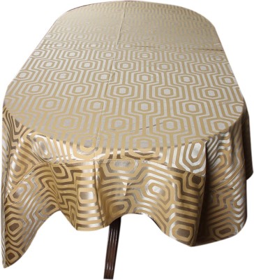 Home - the best is for you Geometric 6 Seater Table Cover(Mustard, Cotton)