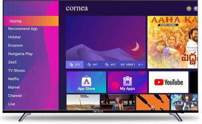 CORNEA Bezelless 127 cm (50 inch) Ultra HD (4K) LED Smart Android TV(50CORFLS05) (CORNEA) Tamil Nadu Buy Online