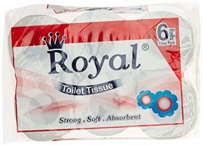 Premier Tissues india Limited ROYAL TOILET ROLL 6IN1 2 PLY Toilet Paper Roll(2 Ply, 200 Sheets)