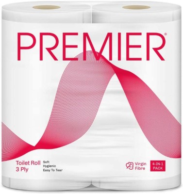 Premier Tissues india Limited PREMIER TOILET ROLL 4IN1 3PLY Toilet Paper Roll(3 Ply, 320 Sheets)