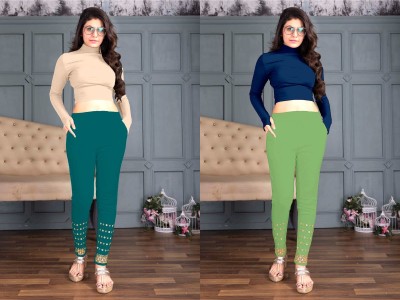 Getpick Regular Fit Women Dark Green, Green Trousers