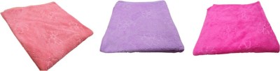 s.m.mart Cotton, Microfiber 230 GSM Bath, Face, Hand, Hair Towel(Pack of 3)
