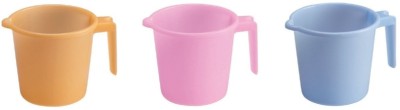 MILTON Plastic Bath Mug(Pink, Blue, Orange 1)