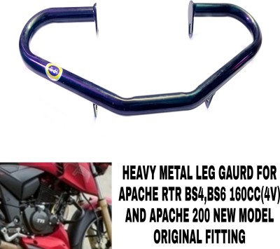 Aklin Boky HEAVY METAL DUPLEX COATING LEG GUARD RTR 160 BS4 AND BS6 Bike Crash Guard(TVS)