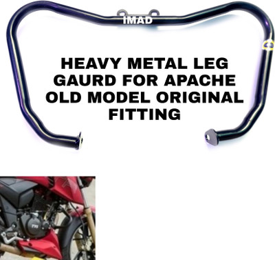 Aklin Boky HEAVY METAL DUPLEX COATING LEG GUARD APACHE RTR Bike Crash Guard(TVS)