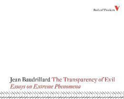 The Transparency of Evil(English, Paperback, Baudrillard Jean)
