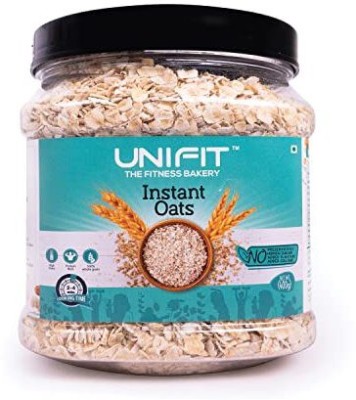 Unifit Instant Oats Healthy Breakfast High Fiber & Rich Source of Protein Jar(400 g)