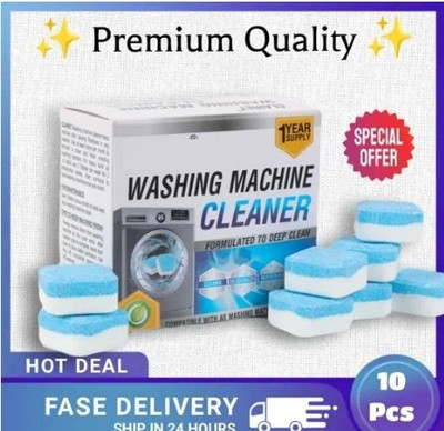 FAVRRITO Washing Machine Tub Cleaner Tablet Front & Top Load Machine,Descaling Tablet-10 Dishwashing Detergent(200 g)