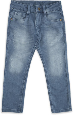 Pantaloons Junior Tapered Fit Boys Blue Jeans