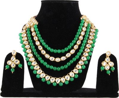 Darsha Collections Alloy Gold-plated Multicolor Jewellery Set(Pack of 1)