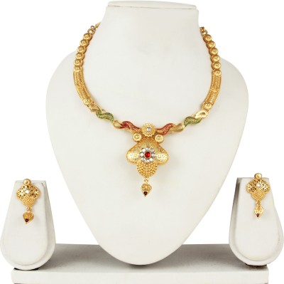 Charms Alloy Gold-plated Gold Jewellery Set(Pack of 1)