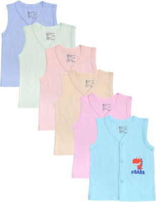 BodyCare Vest For Baby Boys & Baby Girls Pure Cotton(Multicolor, Pack of 6)