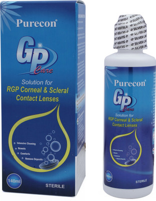 Purecon Gas Permeable Lenses Care Solution for Hard & GP Contact Lenses(140 ml)