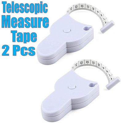 ZURU BUNCH Perfect Body or Tailor Measure Tape 60Inch Automatic Telescopic Double Sided_2Pc Measurement Tape(152 cm)