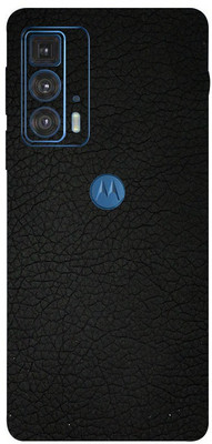 AsSkin MOTOROLA Edge 20 Pro 5G Mobile Skin(Ultra Super Black Leather Skin With High Gloss Finish).)