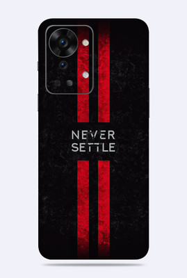 WeCre8 Skin's Oneplus Nord 2T 5G Mobile Skin(Never Settle Multicolor Mobile Skin With Cleaning Wipe)