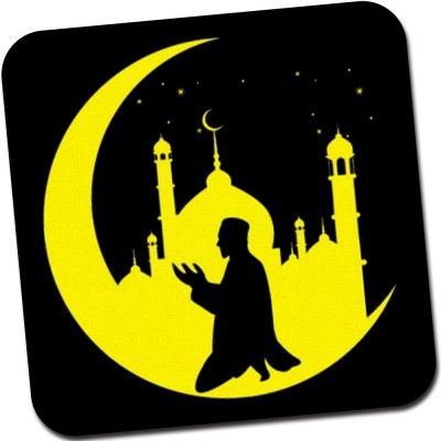 MODEST CITY 'Moon | Star' Rubber Base Anti-Slippery Mousepad for Computer, PC, Laptop Mousepad(Multicolor)