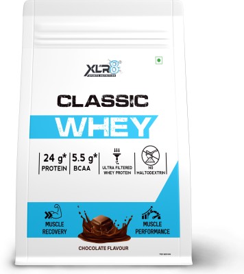 XLR8 Classic Whey, 24 g Protein, 5.5 BCAA, No Maltodextrin Whey Protein(4 pounds, Chocolate)