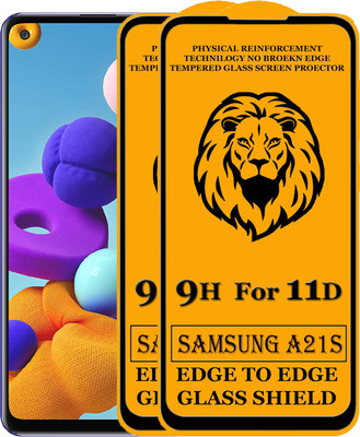 HQ Protection Edge To Edge Tempered Glass for Samsung Galaxy A21s(Pack of 2)