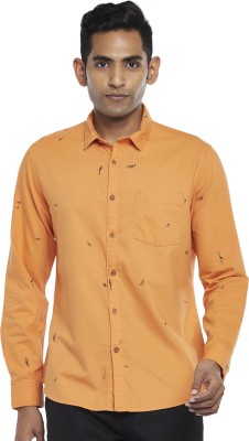 Urban Ranger by Pantaloons Men Solid Casual Orange Shirt