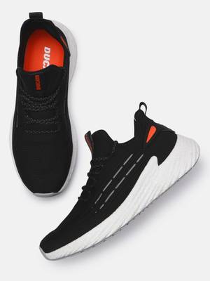DUCATI Ducati Men Black Mesh Running Shoes Running Shoes For Men