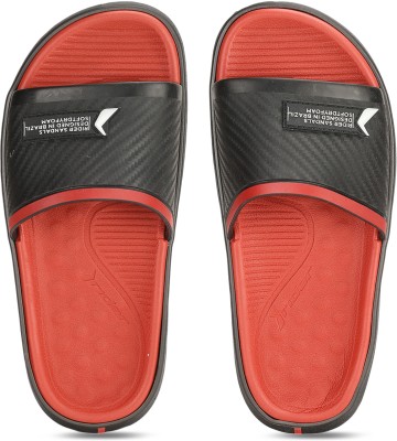 RIDER Men Slides(Black, Black, Red , 8)