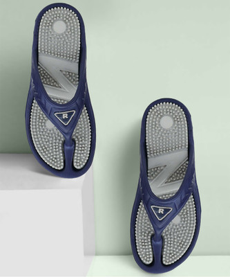 DzVR Women Relax Reflexology Sandals, One Pair of Accupressure Slippers Foot Therapy Massage Slippers with Acupuncture Points for Plantar Fasciitis Non-Slip Healthy Flip Flops for Men Flip Flops(Grey , 8 UK/India)