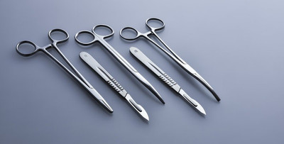 ARINEO Surgical Instruments Set of 5 (Stainless Steel) Utility Forceps